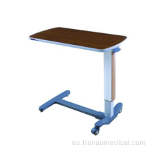 Mesa de cama ajustable de aluminio para hospitales